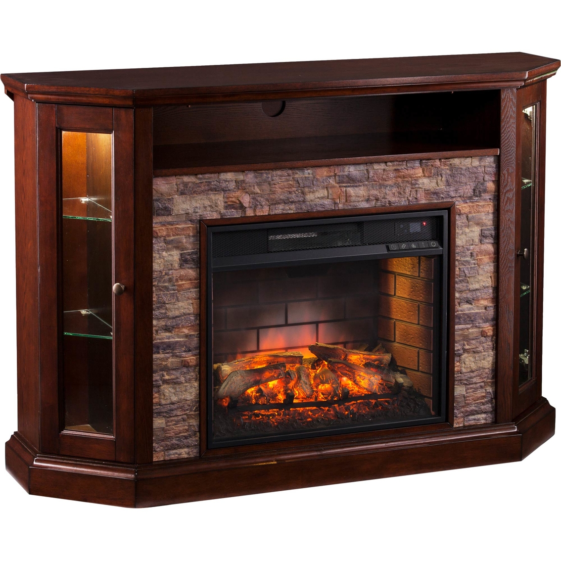 Southern Enterprises Redden Infrared Electric Fireplace ...