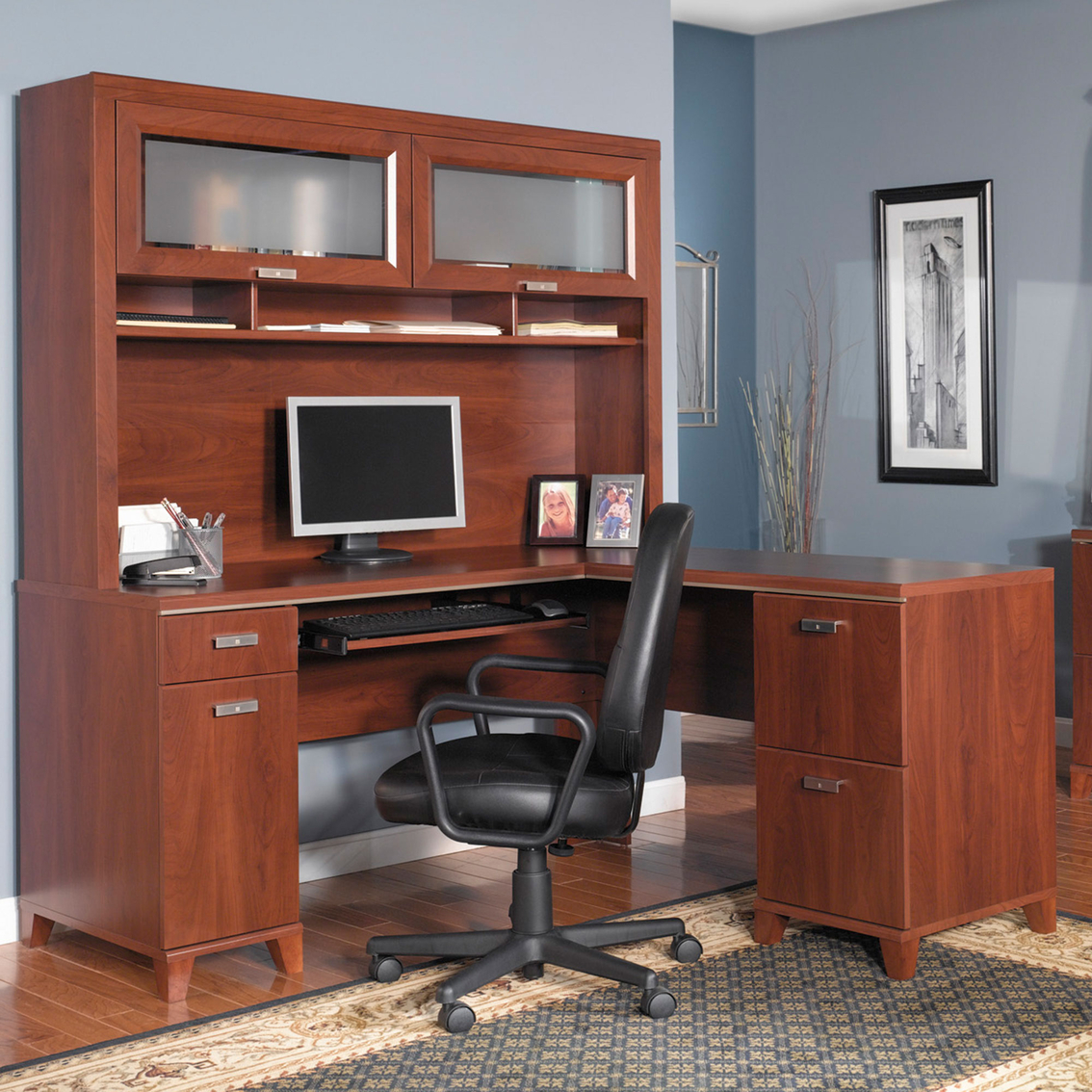 Bush Tuxedo L-shaped Desk | Desks | Home Office & School | Shop The ...