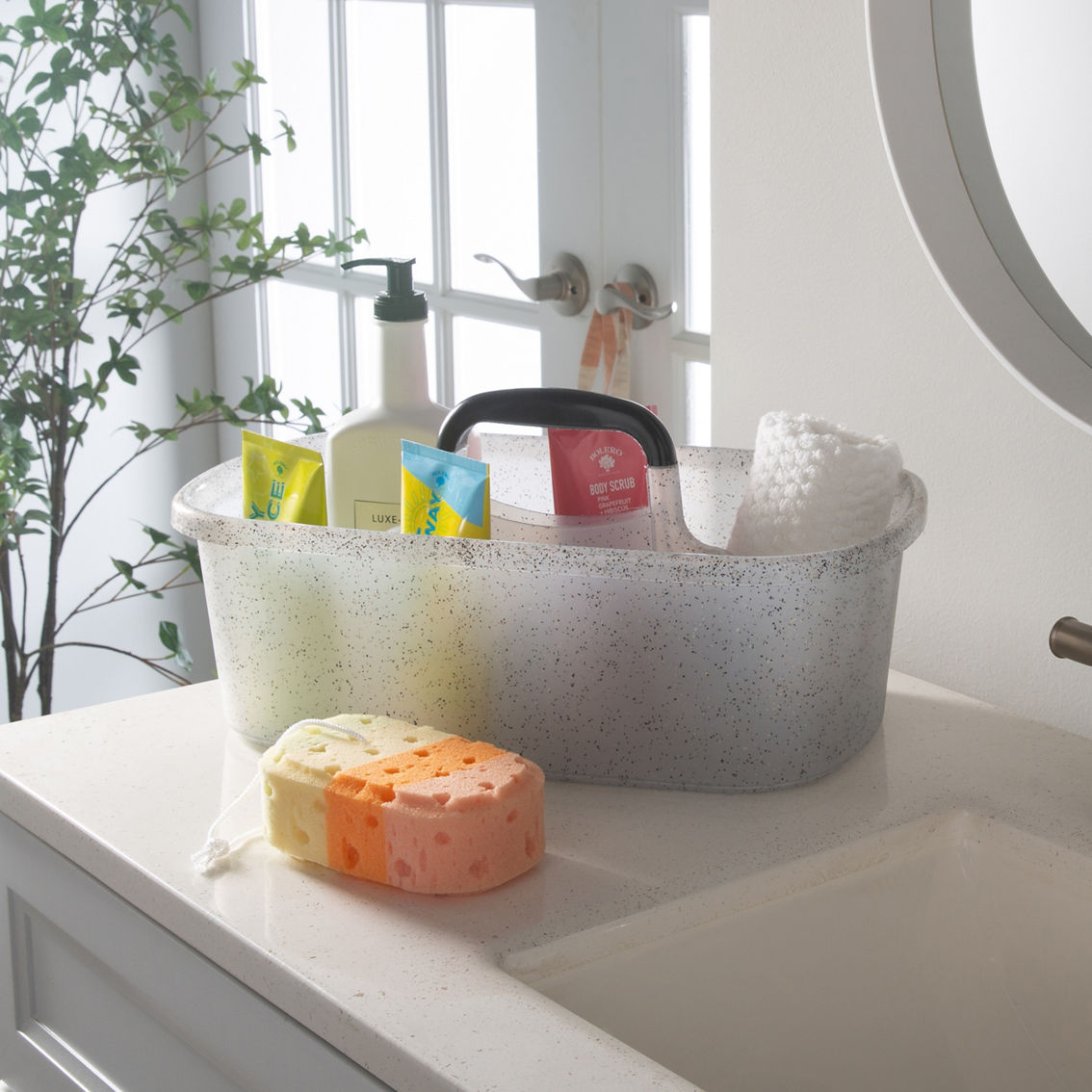 Bath Bliss Simplify Granite Look Shower Caddy - Image 3 of 3