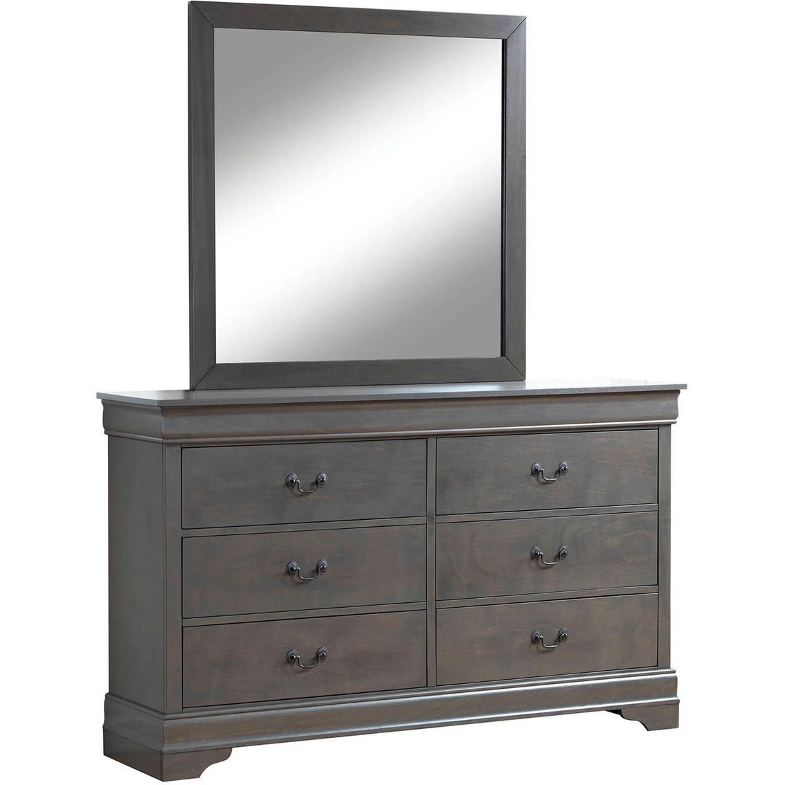Furniture Of America Louis Phillipe 6 Drawer Dresser And Mirror