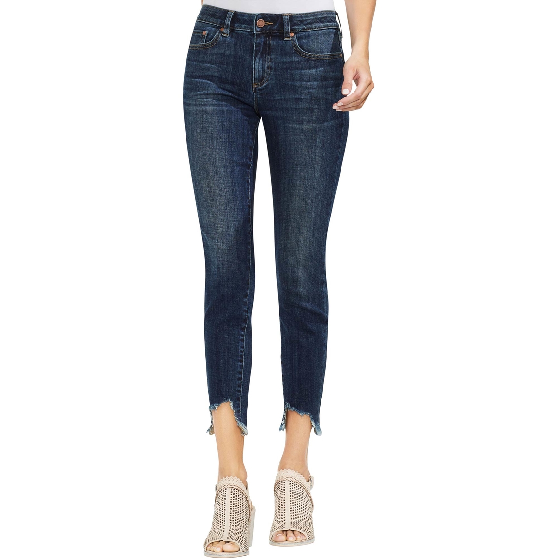 Vince Camuto Distressed Uneven Hem Jeans | Jeans | Clothing ...