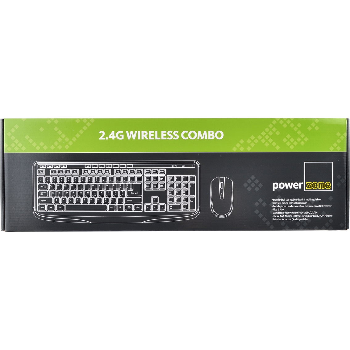 Powerzone 2.4G Wireless Keyboard & Mouse Combo - Image 2 of 2