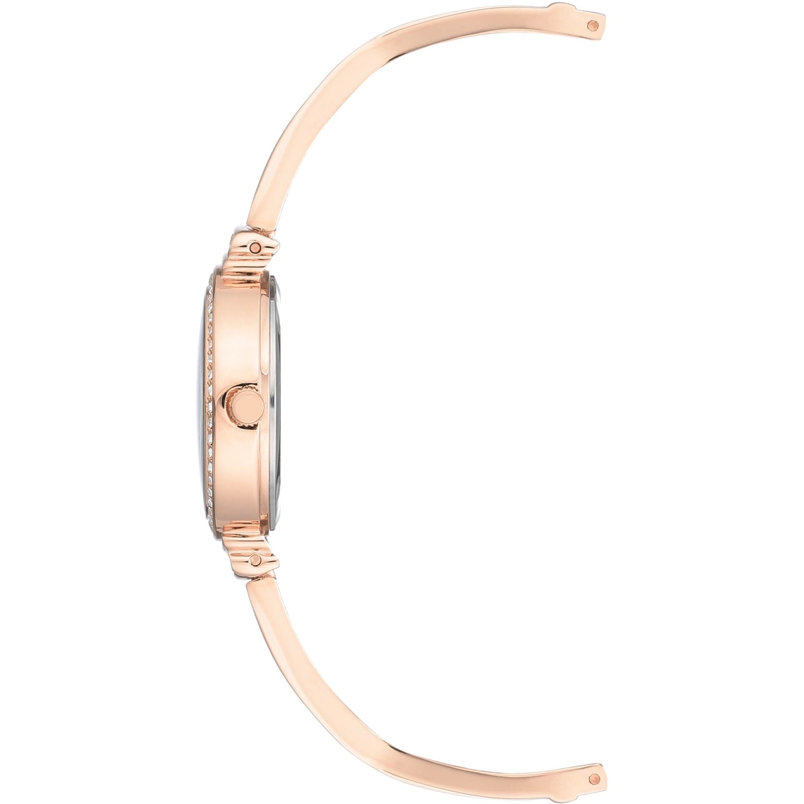 Anne Klein Women's Swarovski Crystal Accented Rose Goldtone Watch and Bracelet Set - Image 3 of 3