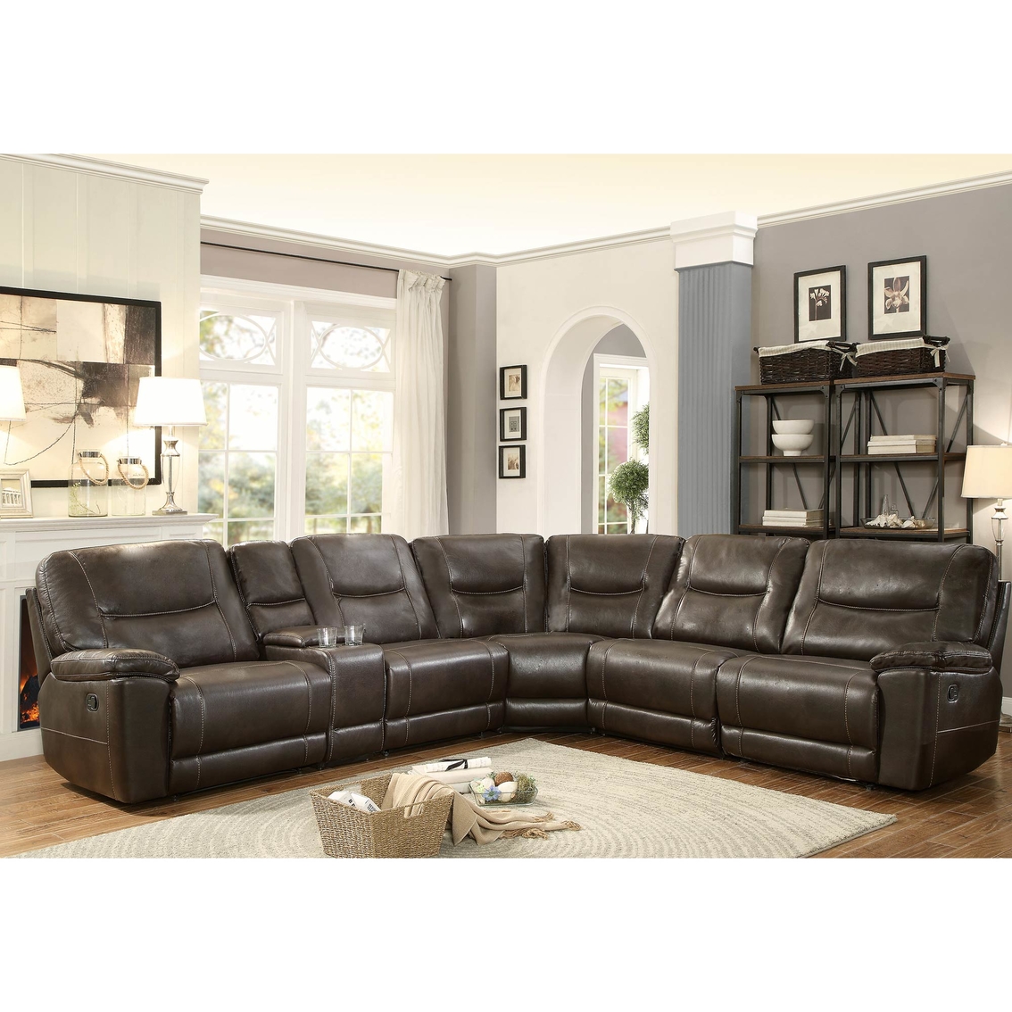 Homelegance Columbus 6 Pc. Reclining Sectional | Sofas & Couches ...