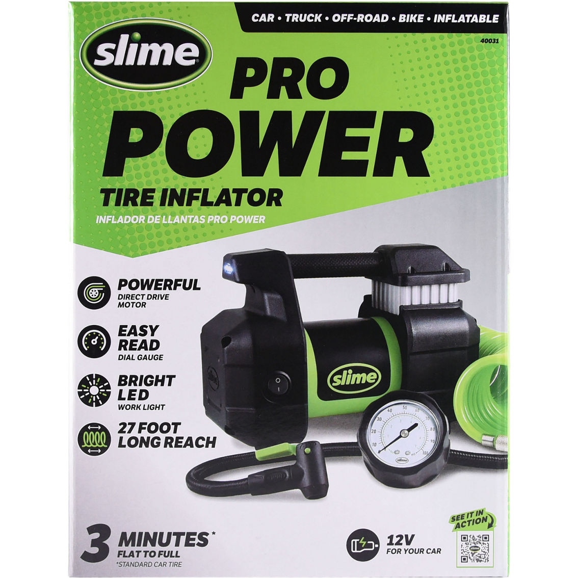 Slime Heavy Duty 12V Tire Inflator - Image 2 of 3
