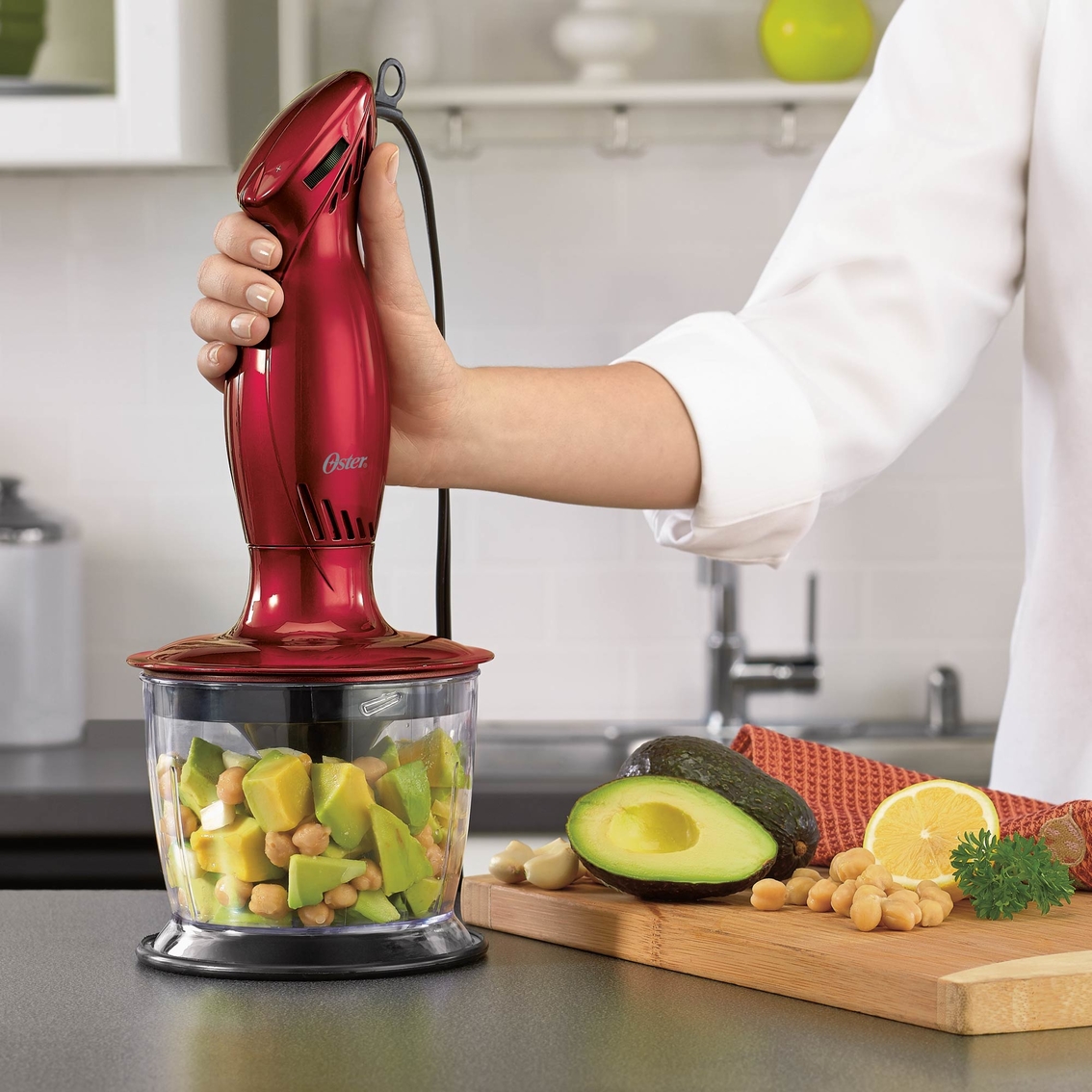 Oster 2-speed Immersion Hand Blender With Food Chopper Attachment