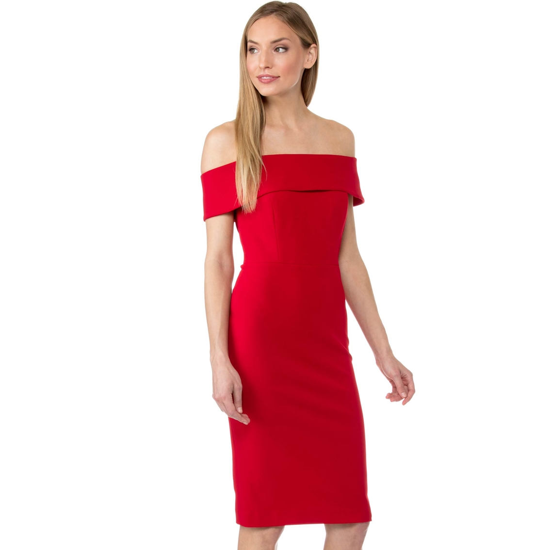 Calvin Klein Solid Off The Shoulder Sheath Dress | Dresses | Clothing &  Accessories | Shop The Exchange