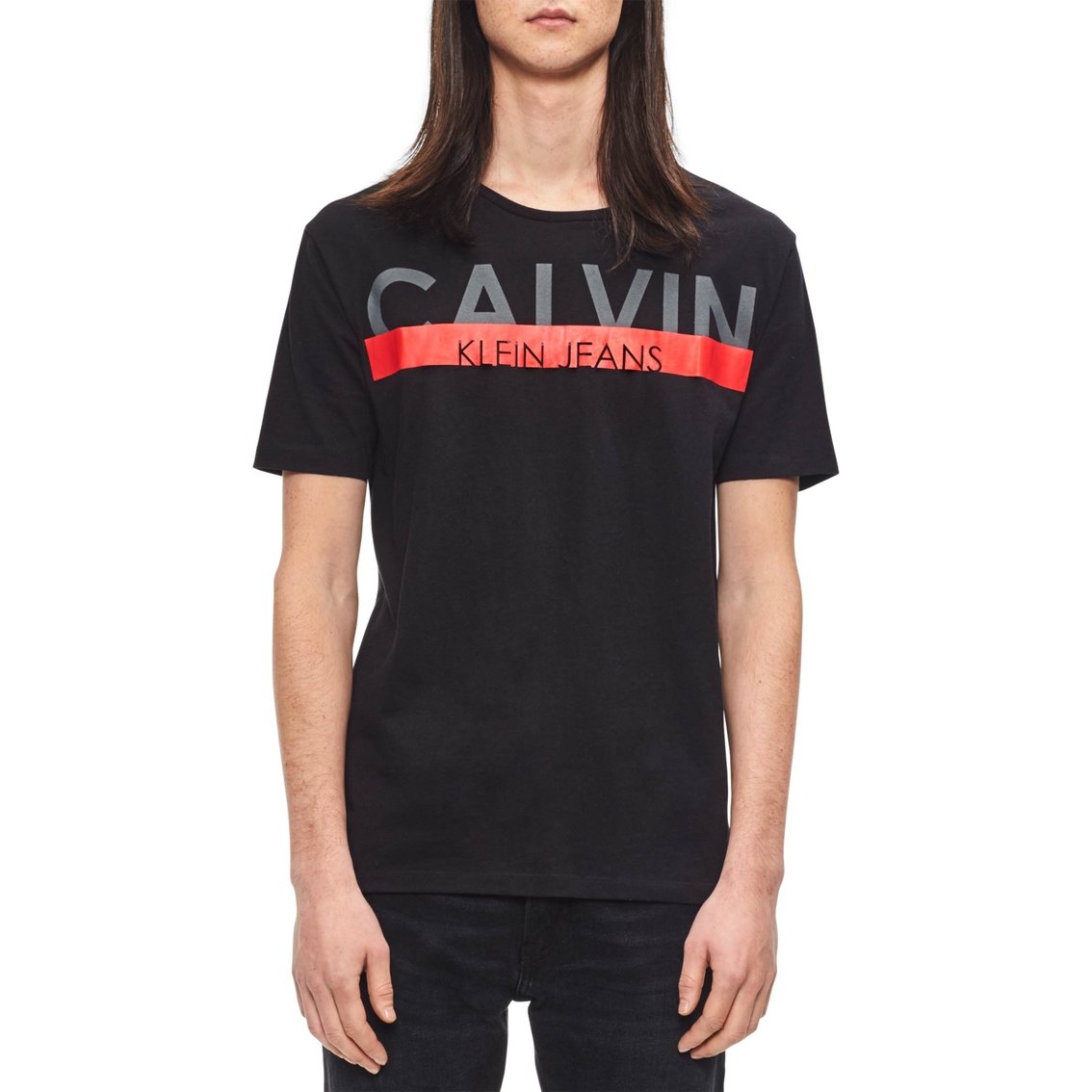 Calvin Klein Calvin Knockout Stripe Crew Neck Tee | Shirts | Clothing ...