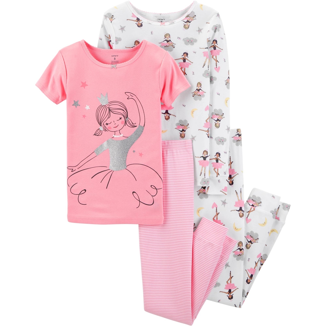 Carter's Girls 4 Pc. Ballerina Snug Fit Pajamas Set Size 7 | Girls 7-16 ...