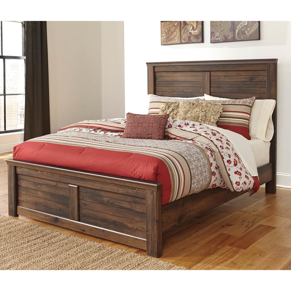 Signature Design by Ashley Quinden Panel Bed 5 pc. Set - Image 2 of 4