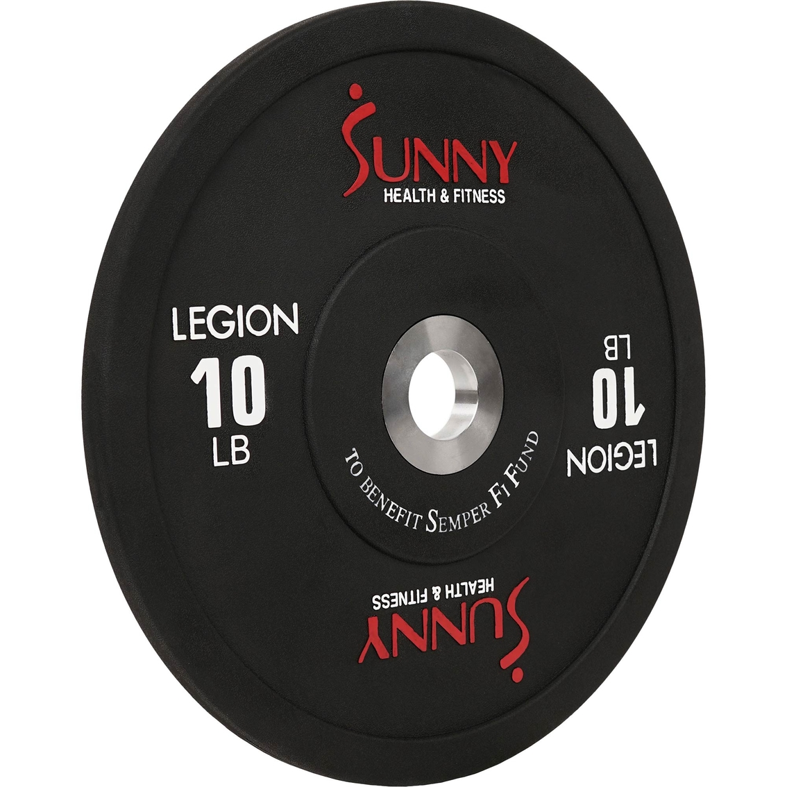 Sunny Health & Fitness Olympic Bumper Weight Plate 10 lb. - Image 2 of 3
