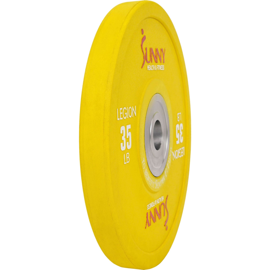 Sunny Health & Fitness Olympic Bumper Weight Plate 35 lb. - Image 3 of 3
