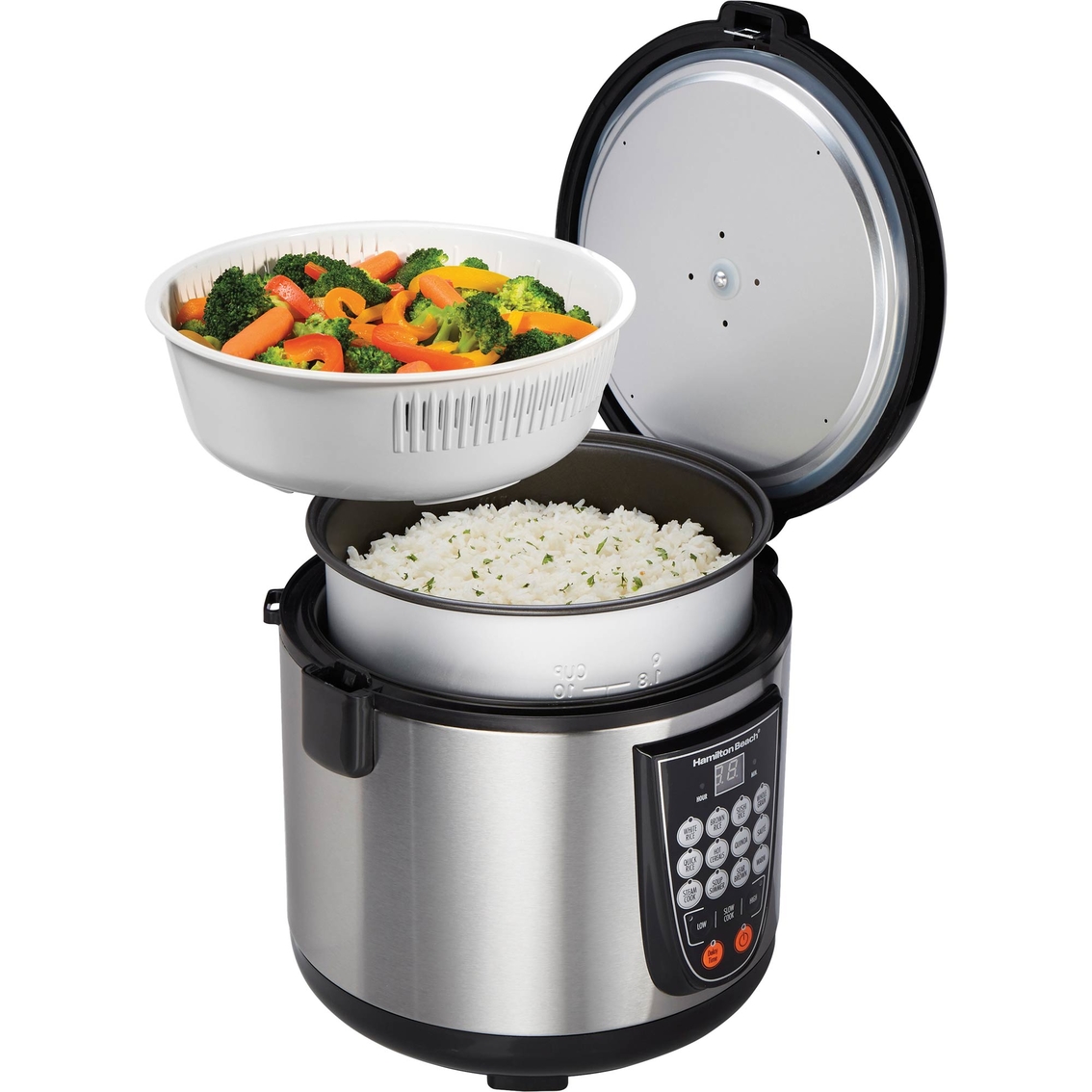 Kitchen Hq 2-cup Multi-cooker And Steamer Set W/spoon & Measuring