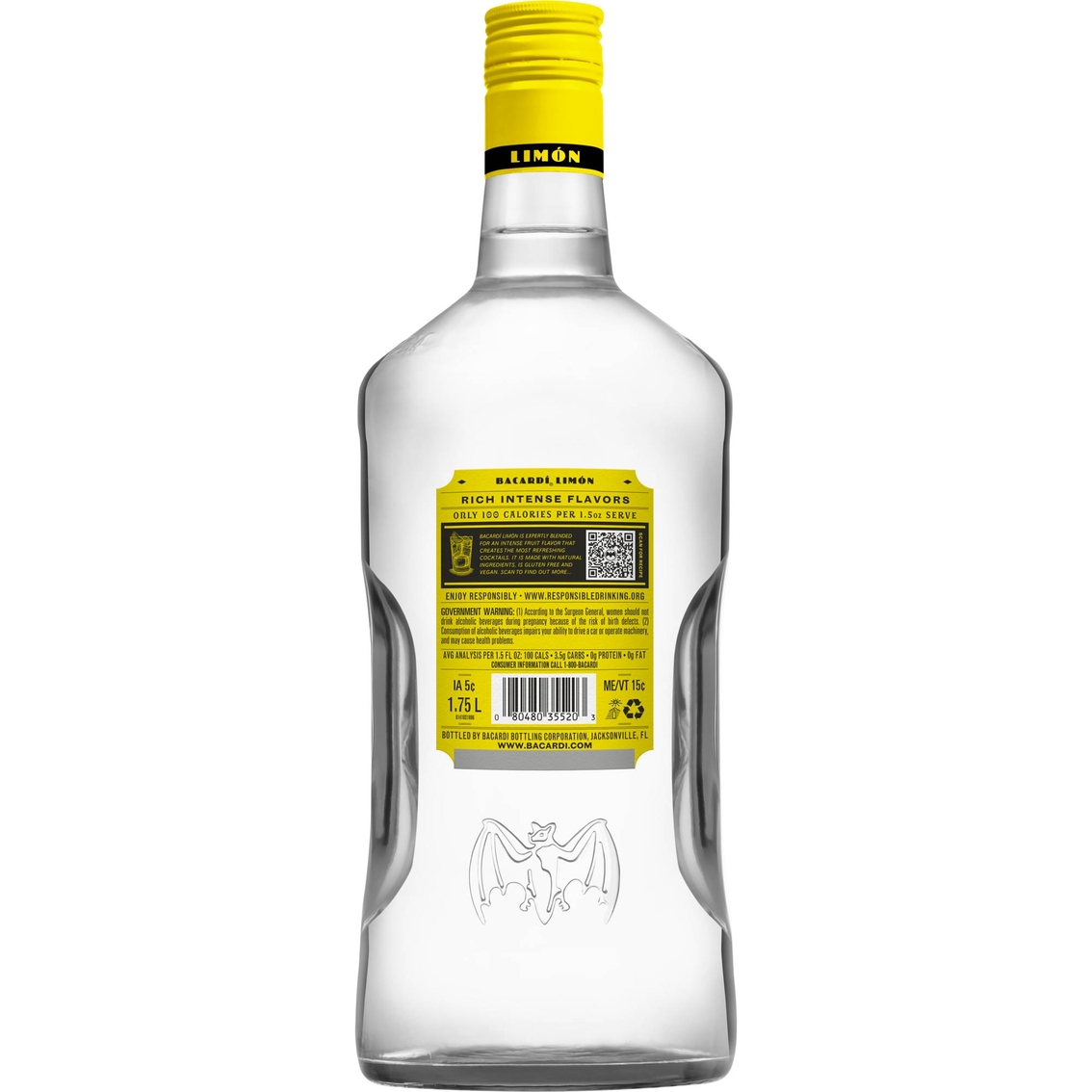 Bacardi Limon Rum 1.75L - Image 2 of 2
