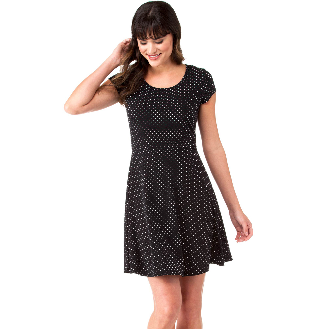 Michael Kors Fit And Flare Dot Dress 