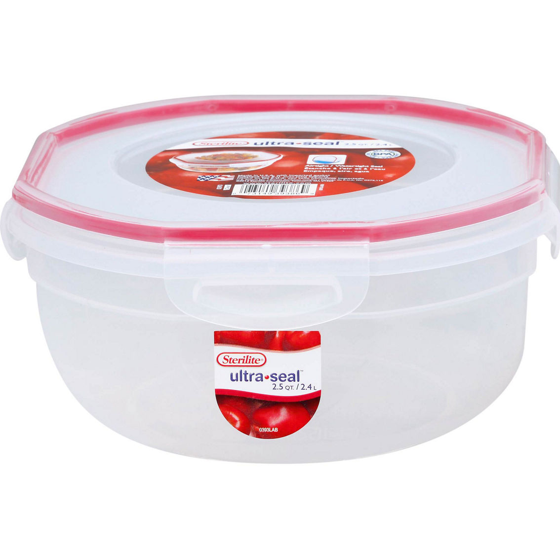 Sterilite Ultra-Seal Container, Clear, 2.5 Quart