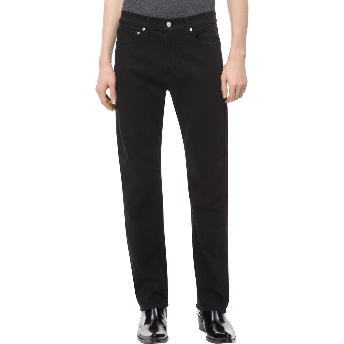 Calvin Klein Jeans Straight Forever Black Jeans | Jeans | Clothing &  Accessories | Shop The Exchange