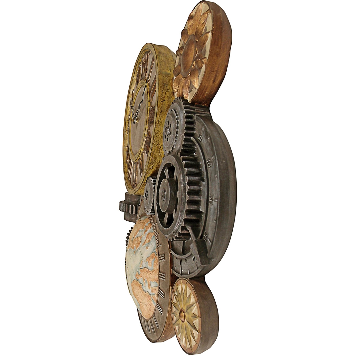 Design Toscano Gears of Time Sculptural Wall Clock - Image 2 of 3