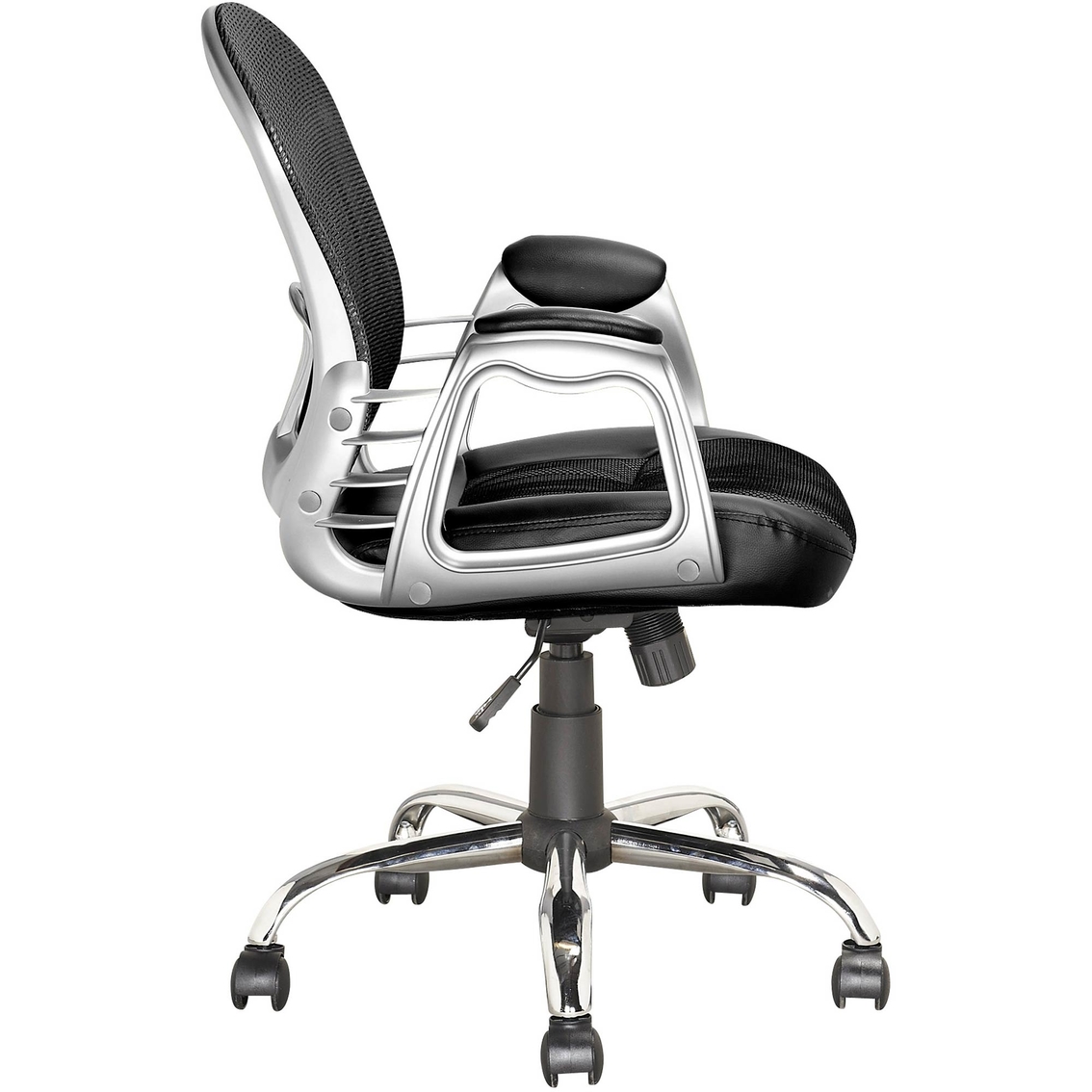 CorLiving Black Leatherette Office Chair - Image 2 of 4
