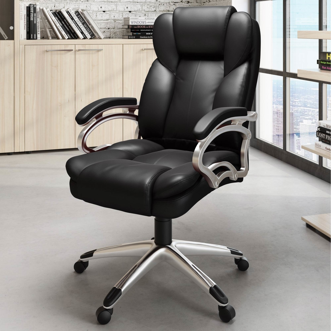 CorLiving Leatherette Executive Office Chair - Image 4 of 4