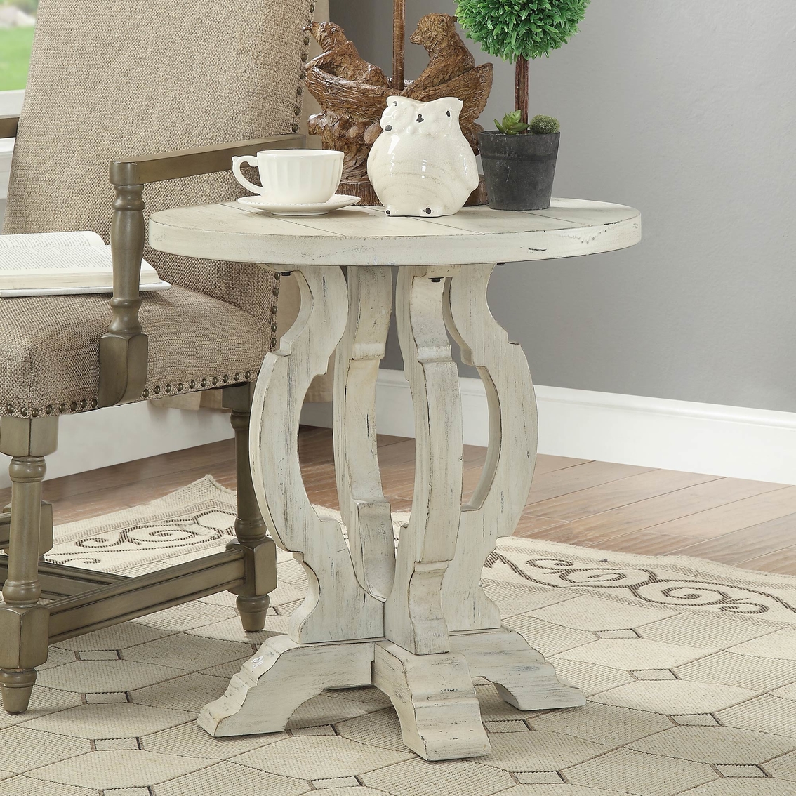 Coast to Coast Accents Orchard Park Round Accent Table - Image 3 of 4