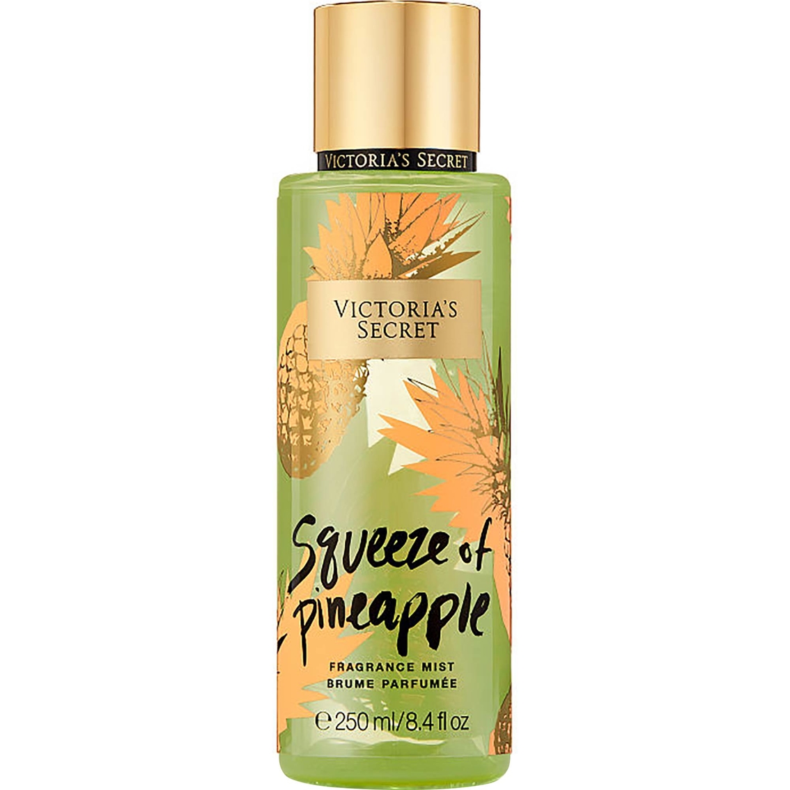 Victorias Secret Body Squeeze Of Pineapple Fragrance Mist Womens.