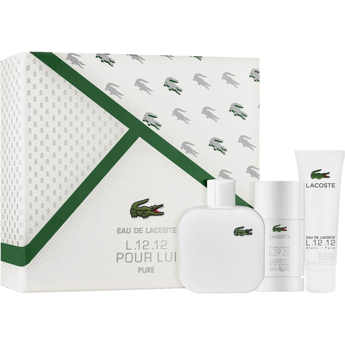 Lacoste L.12.12 For Him Blanc 3 Pc. Gift Set | Gifts Sets For Him | Beauty & Health | Shop The