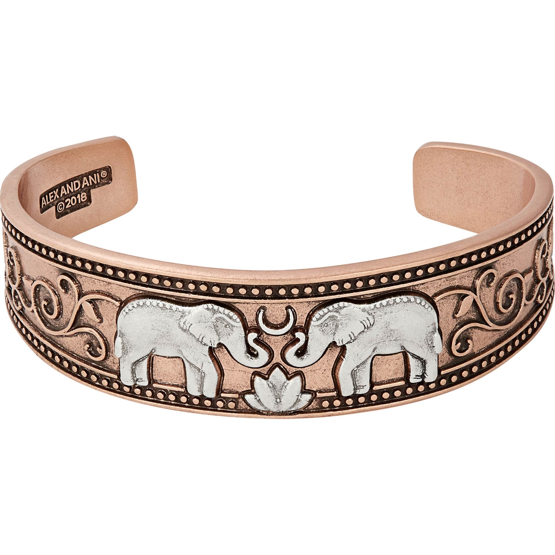 Alex And Ani Two Tone Elephant Cuff Bracelet | Fashion Bracelets 