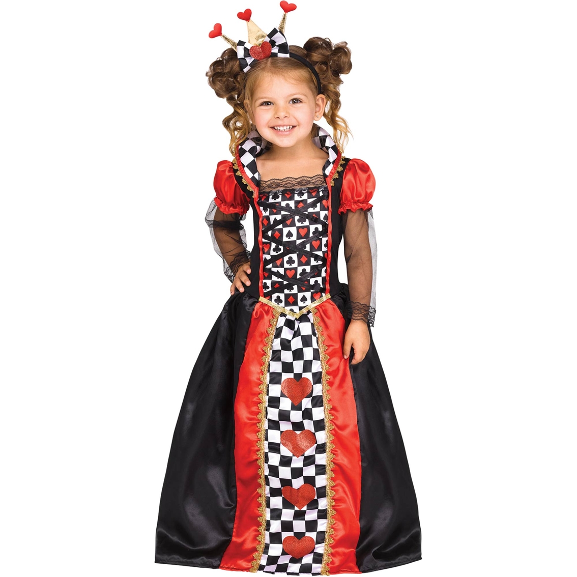 Fun World Toddler Girls Queen Of Hearts Costume, (4t) | Children's ...