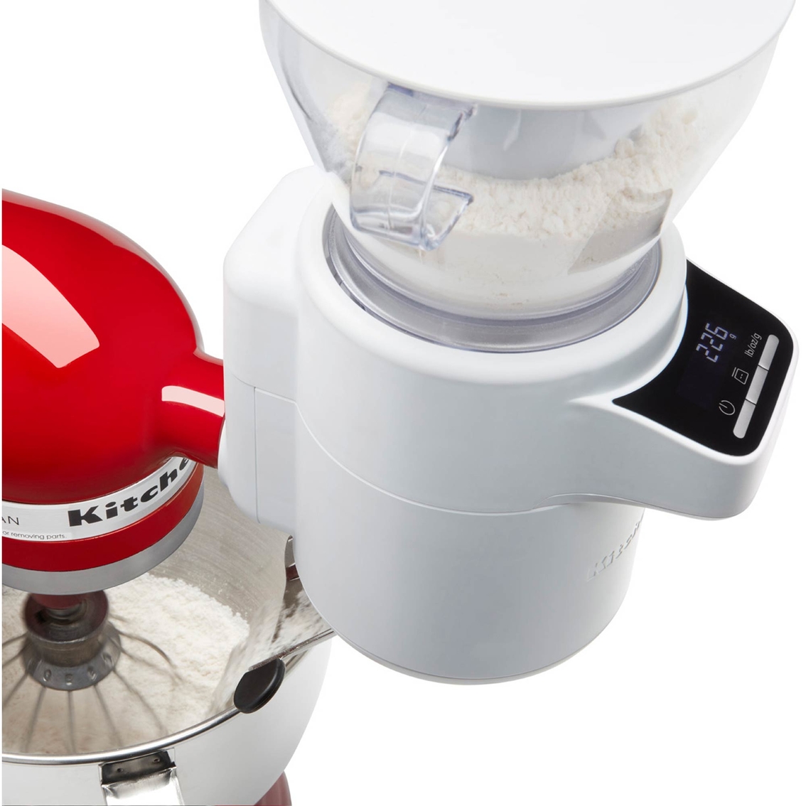 KitchenAid - KSMSFTA - Sifter + Scale Stand Mixer Attachment 4 Cup, White  New