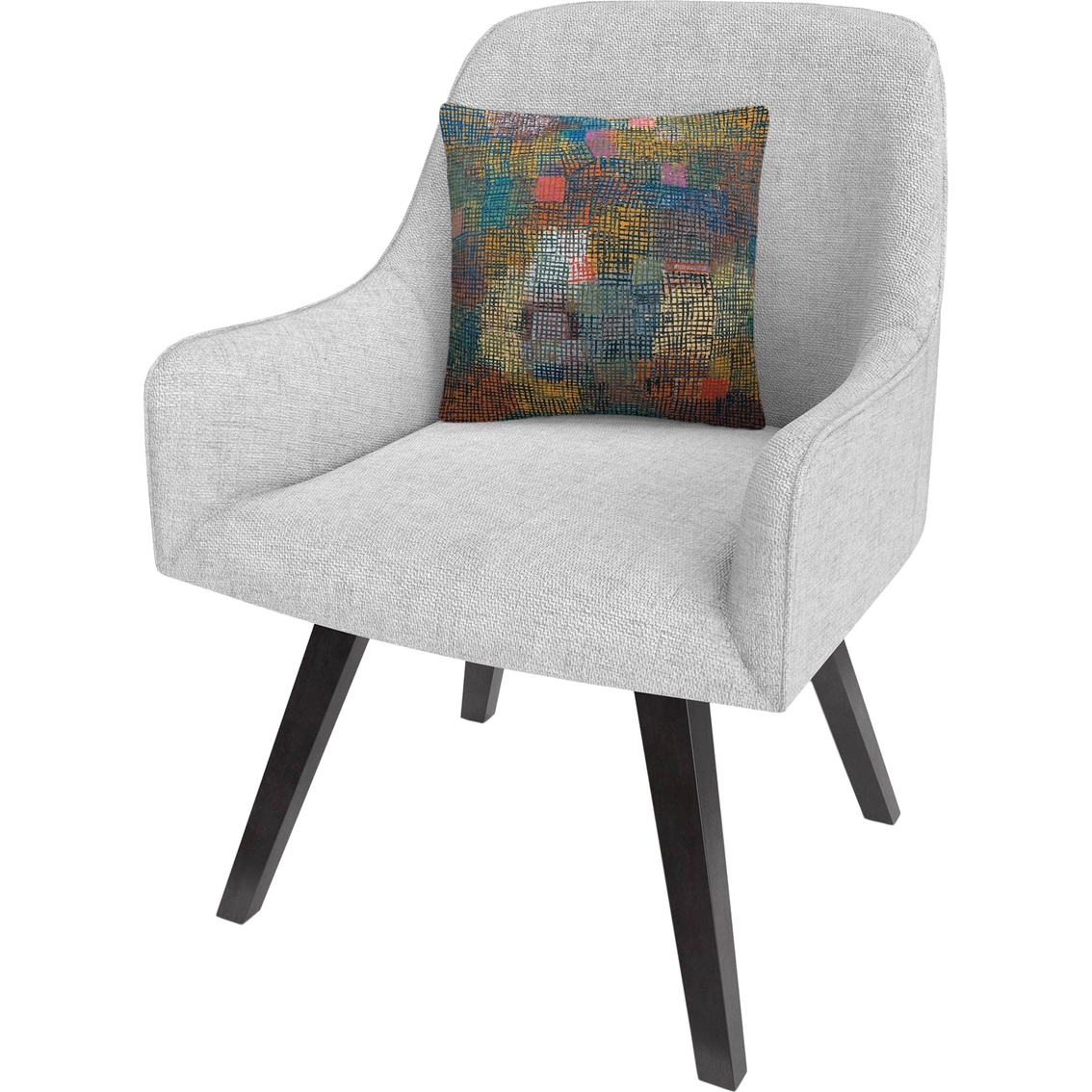 Trademark Fine Art Paul Klee Colors from a Distance Decorative Throw Pillow - Image 2 of 3