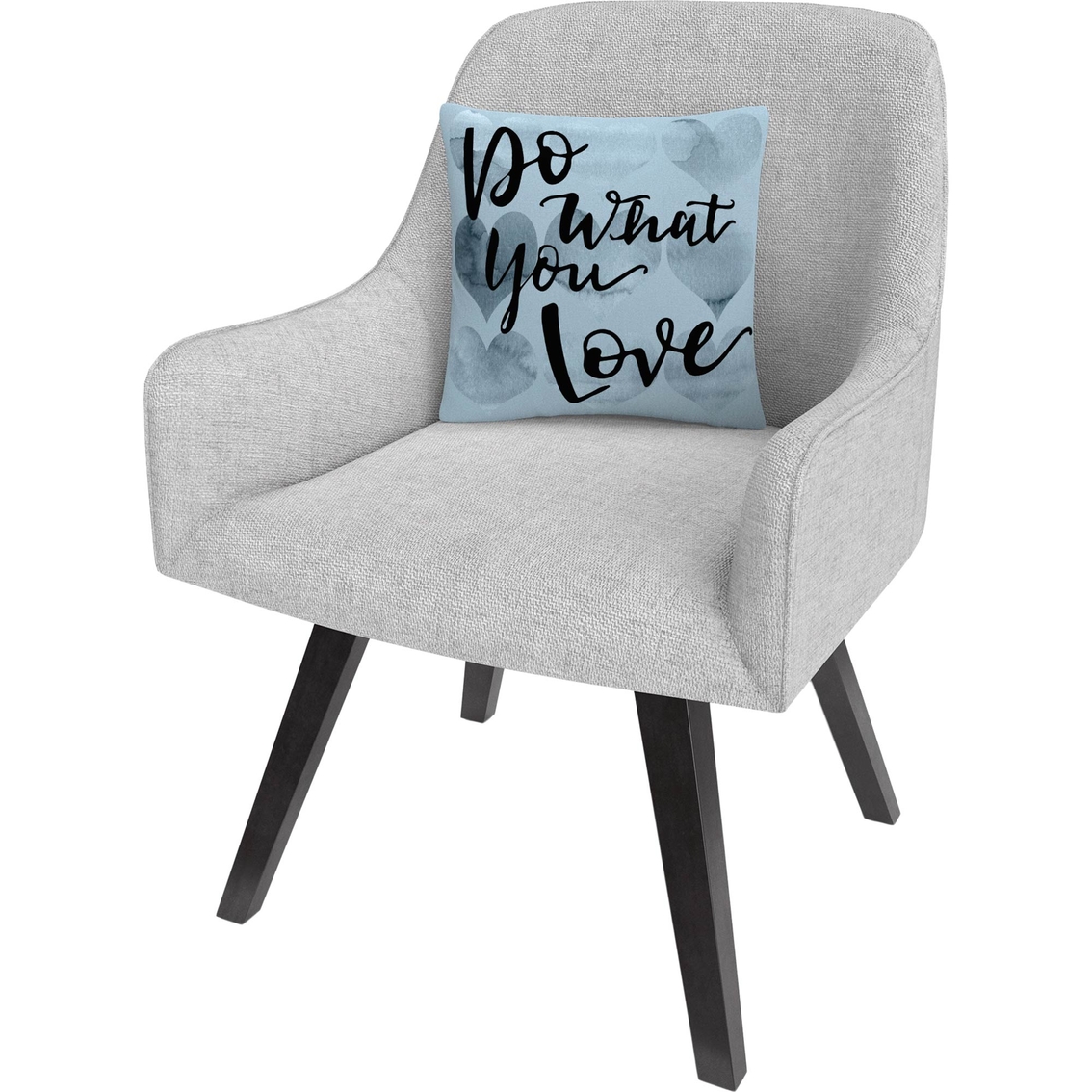 Trademark Fine Art Do What You Love Blue Decorative Throw Pillow - Image 2 of 3