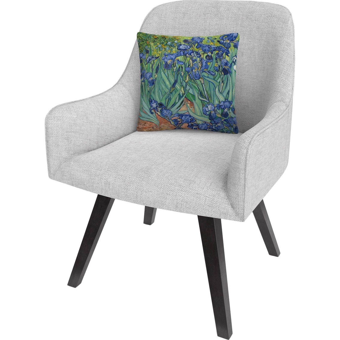 Trademark Fine Art Vincent van Gogh Irises Decorative Throw Pillow - Image 2 of 3