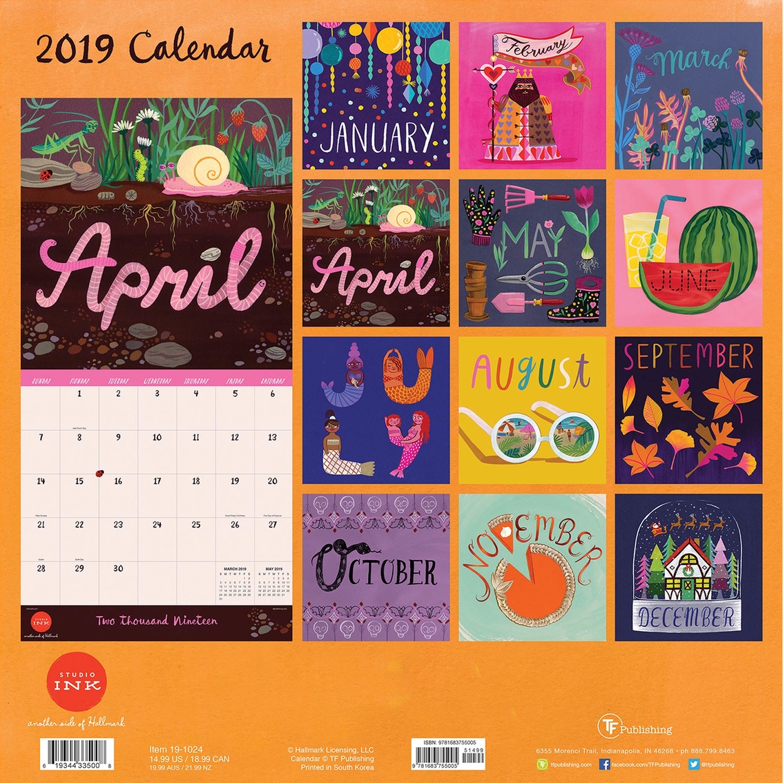 Tf Publishing By The Month Wall Calendar Calendars & Planners