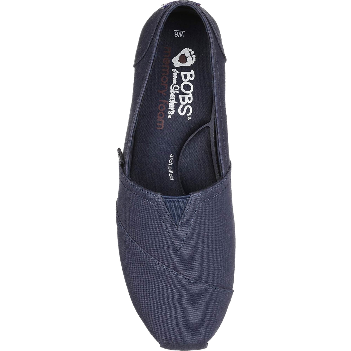 BOBS from Skechers Women's Plush Peace and Love Canvas Slip On Shoes - Image 3 of 4