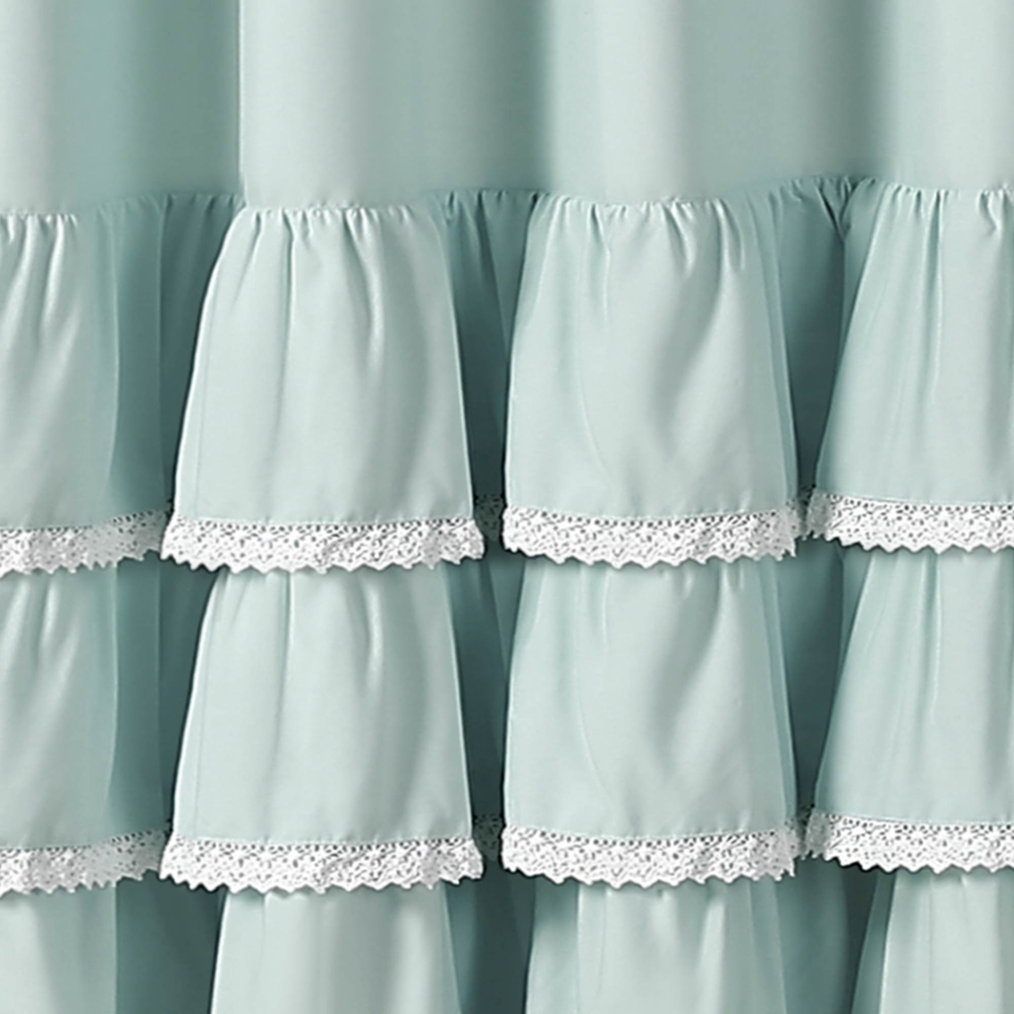 Lush Decor Ella Lace Ruffle 72 x 72 in. Single Shower Curtain - Image 2 of 2