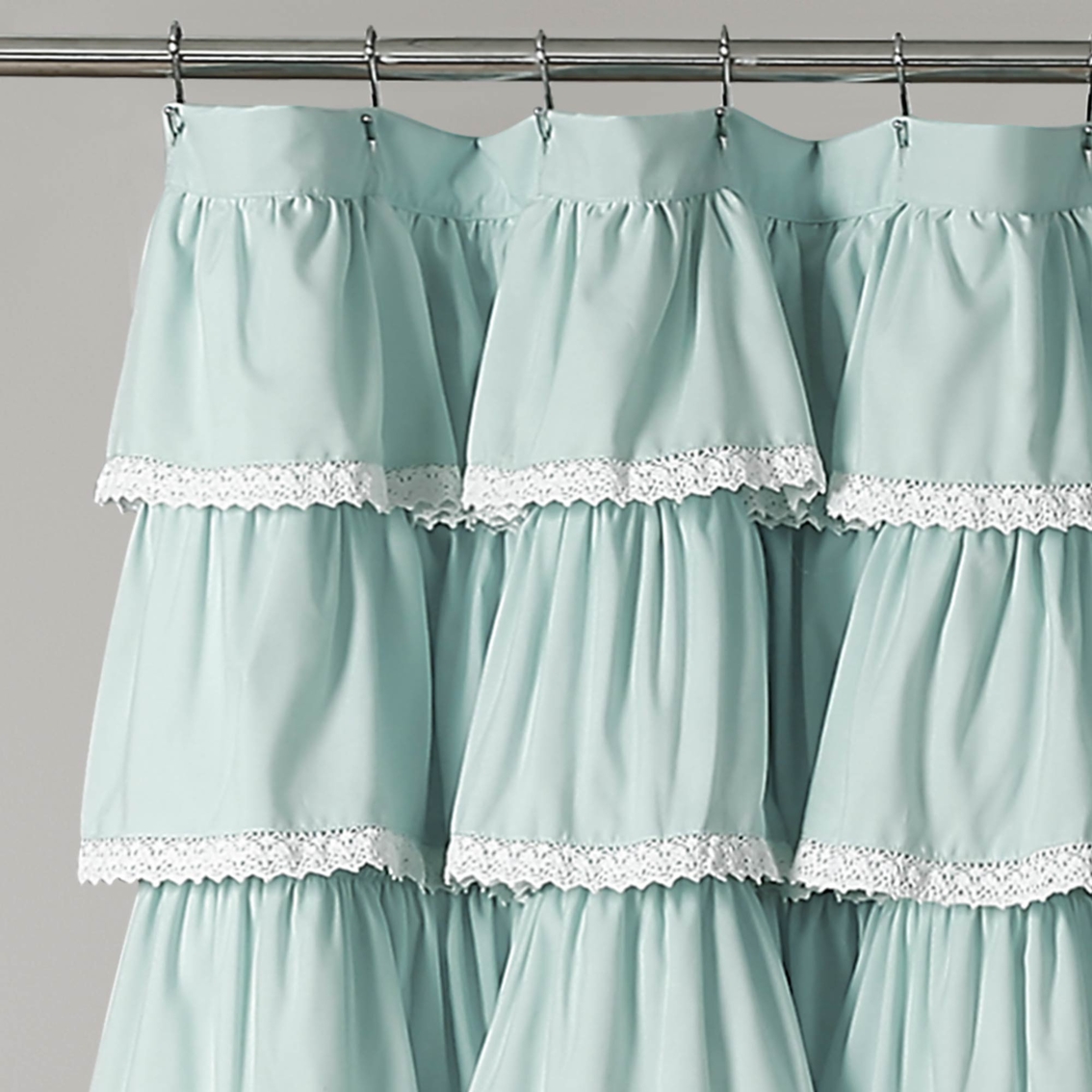 Lush Decor Lace Ruffle Single 72 x 72 in. Shower Curtain - Image 2 of 3