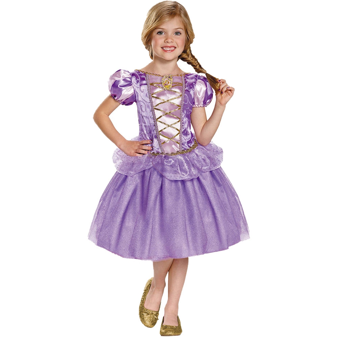 Disguise Ltd. Little Girls Disney's Tangled Rapunzel Classic Costume ...