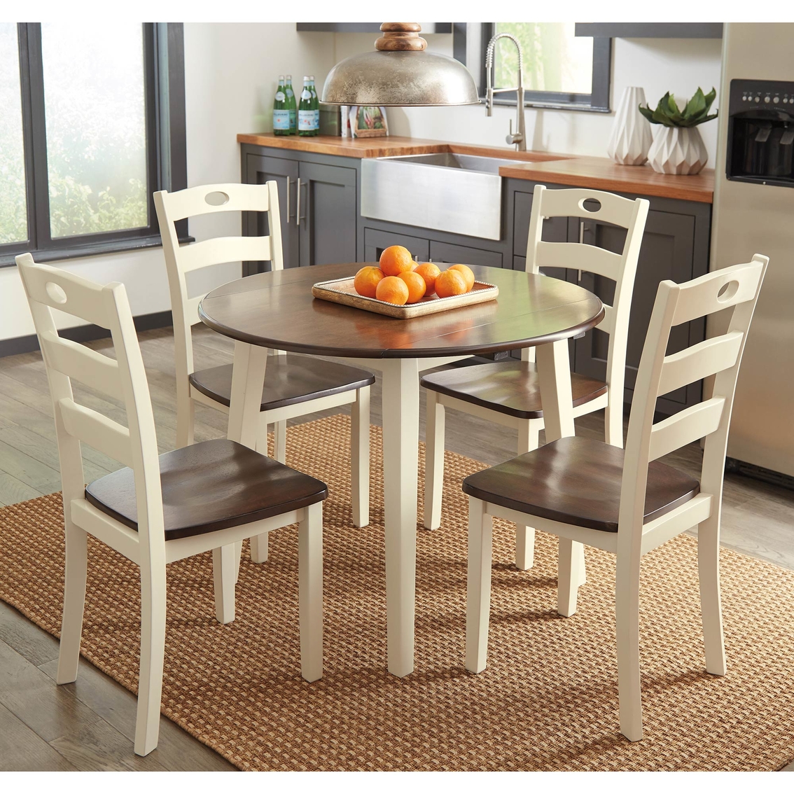 Ashley Woodanville Drop Leaf Table and Four Chairs Set - Image 4 of 4