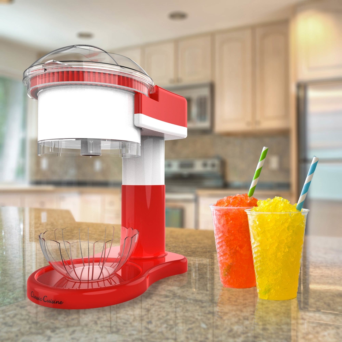 Classic Cuisine Shaved Ice Maker Snow Cone Electric Ice Shaver/Chipper - Image 4 of 4