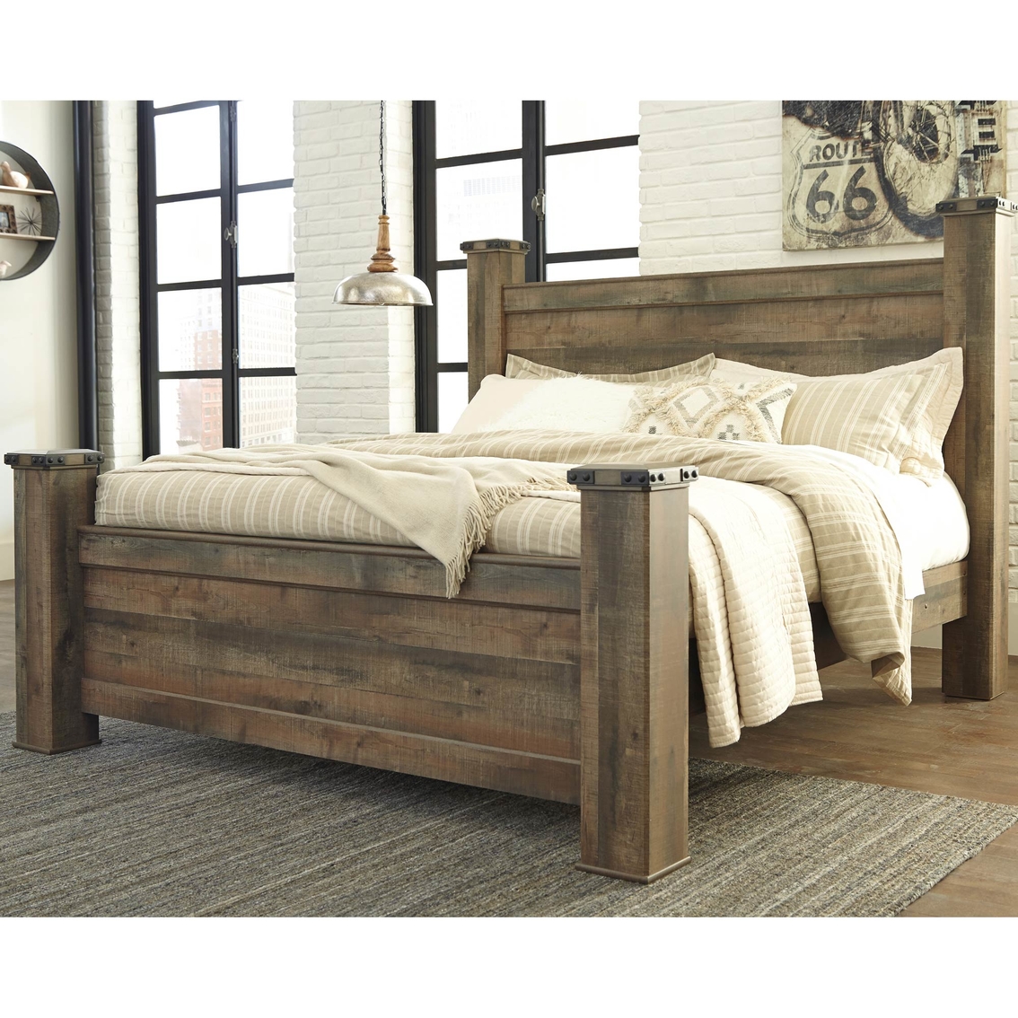 Signature Design by Ashley Trinell Poster Bed - Image 4 of 4