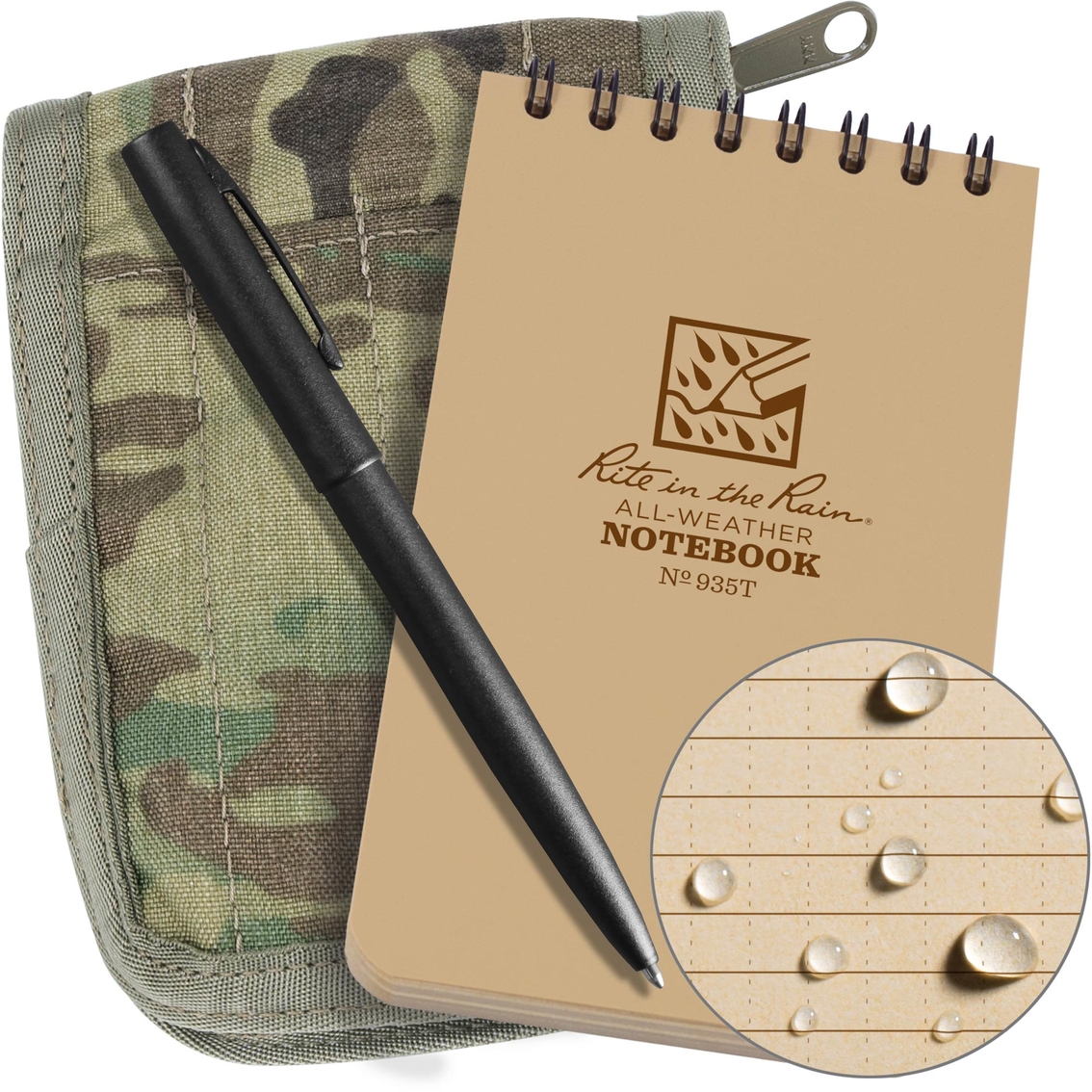 Details about   Tactical Notebook All Weather Waterproof Writing Paper NoteBook Military Camping 