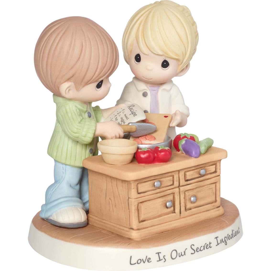 Precious Moments Love Is Our Secret Ingredient Bisque Porcelain Figurine, Giftware & Collectibles, Food & Gifts