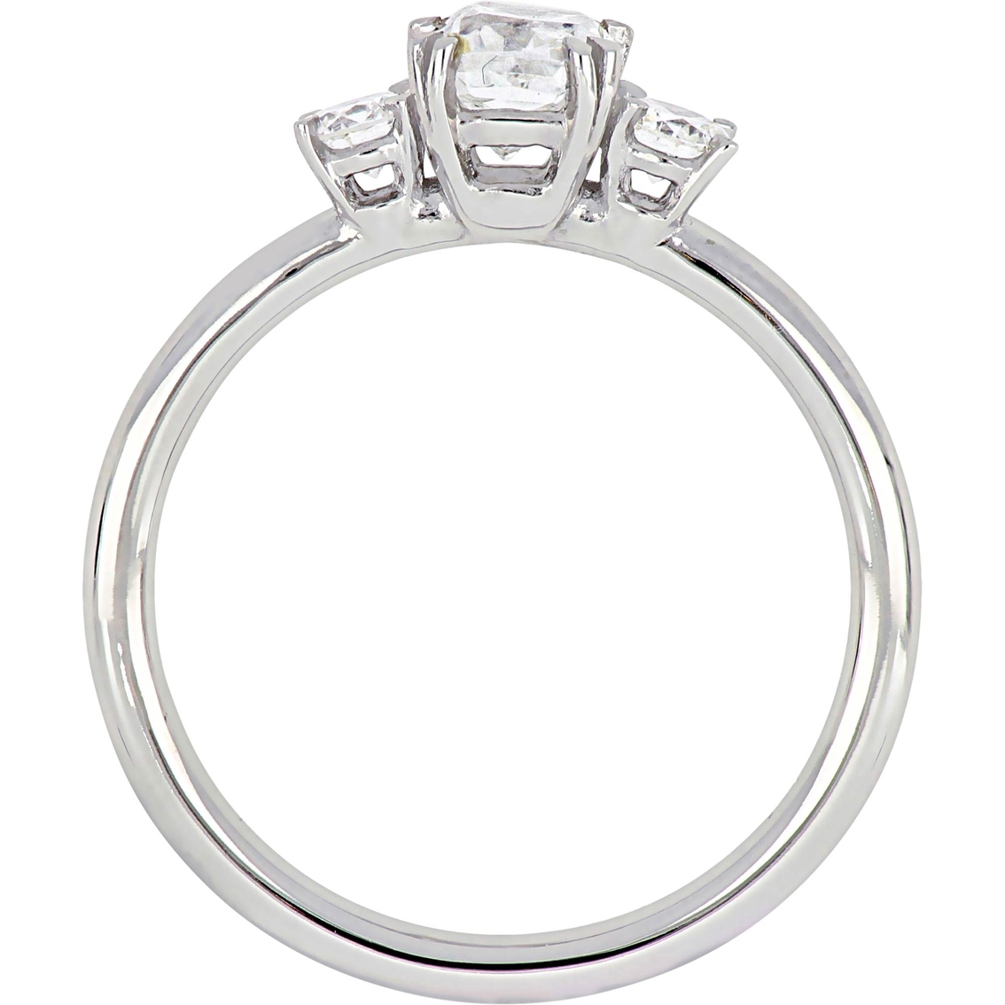 Diamore 14K White Gold 1 CTW Diamond 3 Stone Engagement Ring - Image 2 of 4