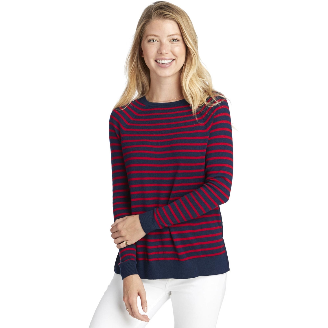 Vineyard Vines Striped Zip Back Crewneck Sweater | Sweaters | Clothing ...