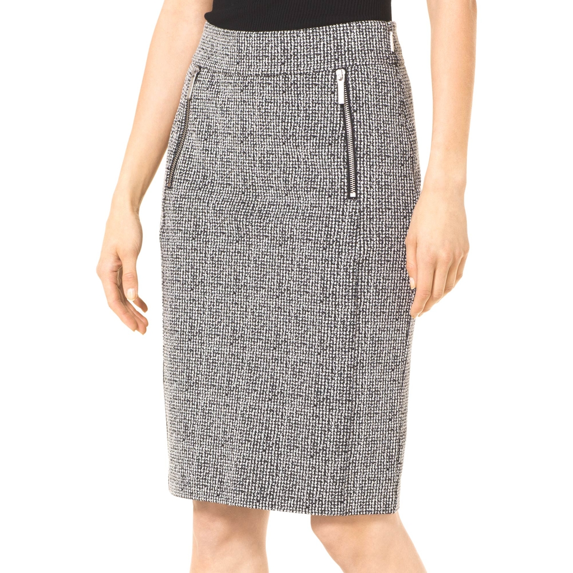 Michael Kors Zip Front Pencil Skirt 