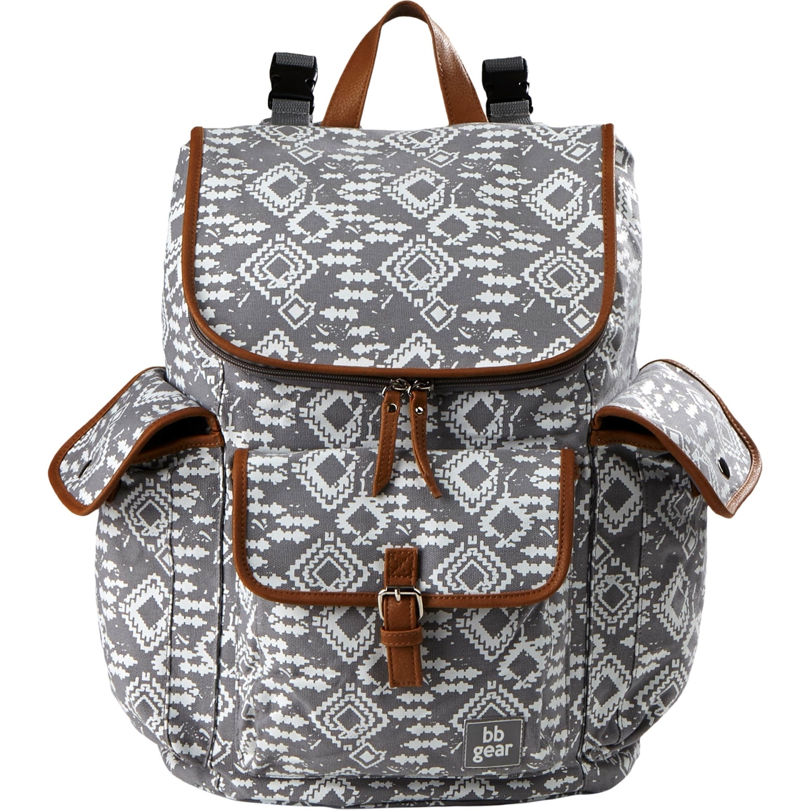 Baby Boom Gear Gray Aztec Print Backpack Diaper Bag | Diaper Bags | Baby & Toys | Shop The Exchange