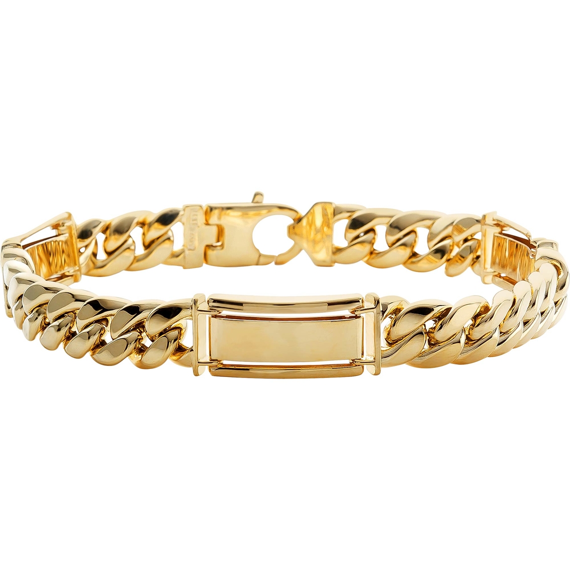 10k Yellow Gold Miami Cuban Link Bracelet | Men's Bracelets | Jewelry ...