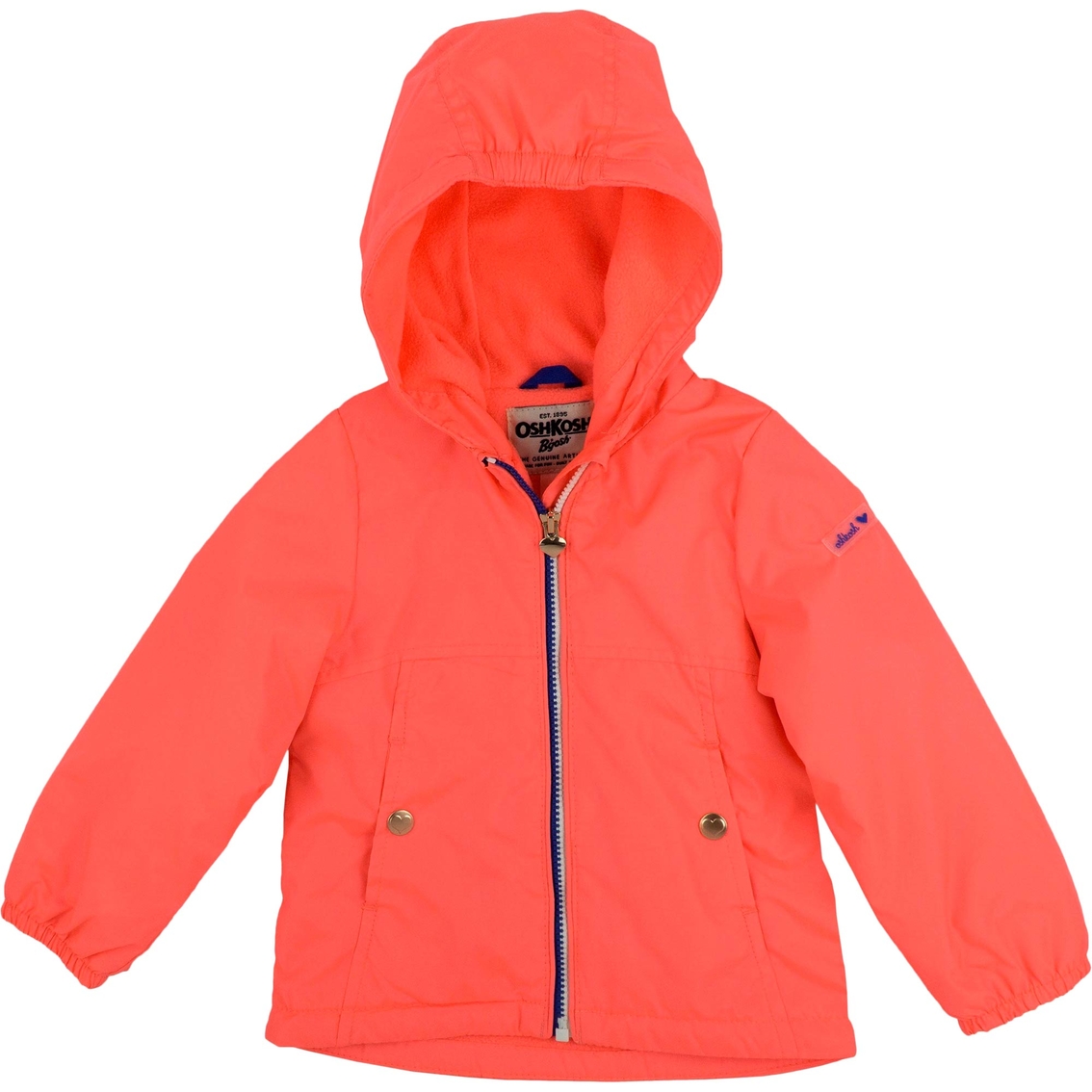 Oshkosh B'gosh Toddler Girls Fleece Lined Lightweight Jacket | Toddler ...