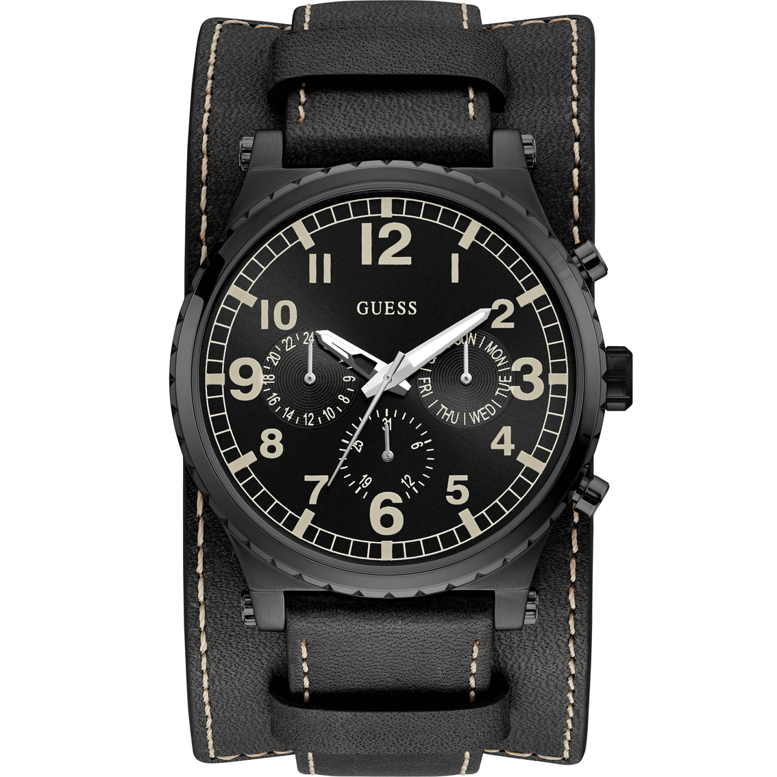 Guess Men's Watch U1162g2 | Leather Band | Jewelry & Watches | Shop The  Exchange